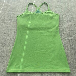 Vintage Lululemon Power Y Tank Top in Green Size 4